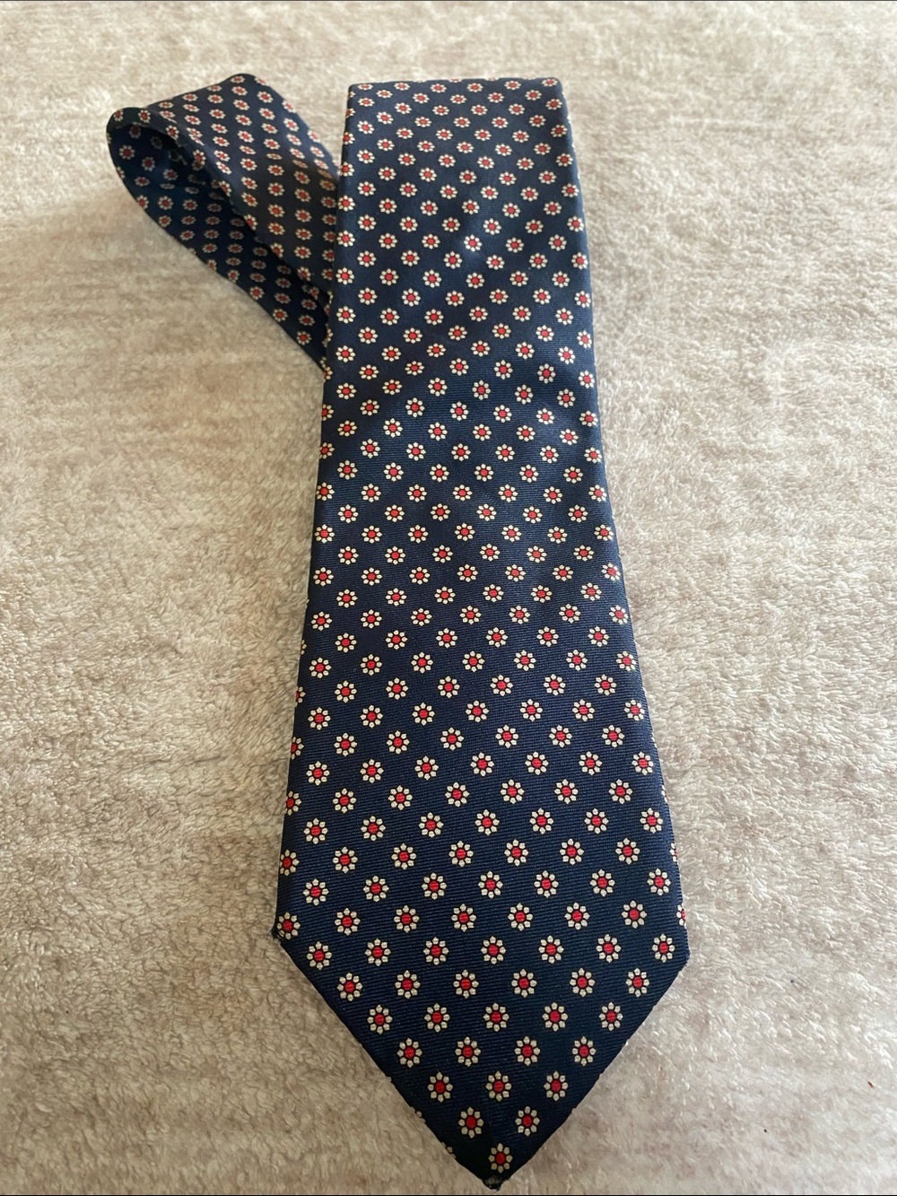 Classic Navy Floral Men's Tie - Vintage Uncommon Sibley’s Store for Men Private